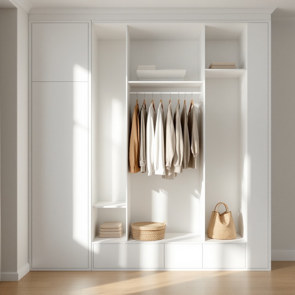 Beépített konyhabútor lebegő polcokkal